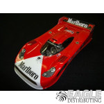 4" Porsche GT1 Body, Custom, Marlboro Livery, .010"