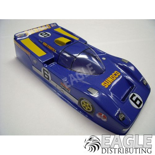 4" Penske Ferrari Custom Body, .010", Blue Sunoco #6 Livery-JK71904V6