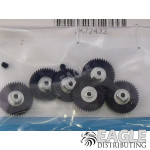 43 Tooth, 72 Pitch, 2mm Bore Straight Polymer Spur Gear
