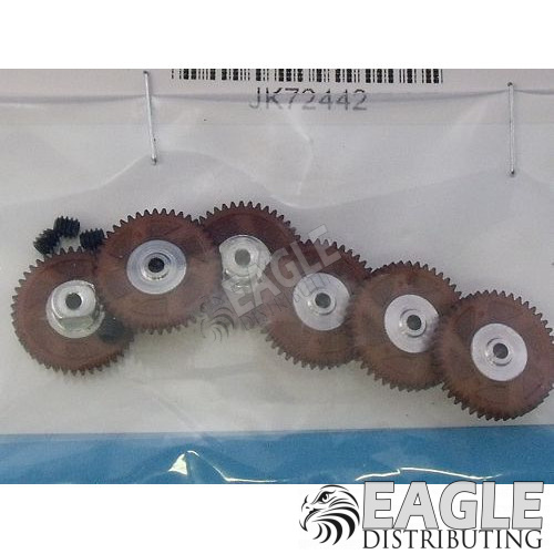 44 Tooth, 72 Pitch, 2mm Bore Straight Polymer Spur Gear