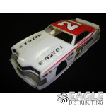 4.5" Mercury Cyclone .010" Vintage Custom Painted Stock Car Body, White Livery-JK7352CP1
