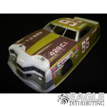 4.5" Mercury Cyclone .010" Vintage Custom Painted Stock Car Body, Gold Livery-JK7352CP2