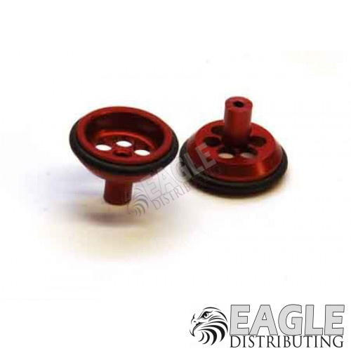 1/16 x 5/8 Red Drilled Alum. O-ring Fronts-JK8722DR