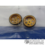 .047 x 5/8 Gold Drilled Front Wheels