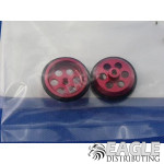 .047 x 5/8 Red Drilled Front Wheels-JK87242DR