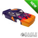 4.5" 69 Pontiac GTO Painted w Flames 0.010 Random Color Premount-JKB136BPFT