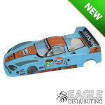 4" Corvette C6 Body, Custom, Gulf #24, .010" Premount-JKB78BU4T