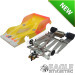 1:24 Scale RTR, 4" Cheetah 21 Chassis, Hawk 9, 64 Pitch, Ultimate Peugeot HD, Painted w/Flames