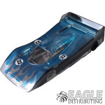 1:24 Scale RTR, 4" Cheetah 21 Chassis, Hawk 7, 64 Pitch, Mercedes CLR Body, Painted w/Flames-JKO3B150BPF