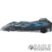 1:24 Scale RTR, 4" Cheetah 21 Chassis, Hawk 7, 64 Pitch, Mercedes CLR Body, Painted w/Flames-JKO3B150BPF