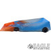 1:24 Scale RTR, 4" Cheetah 21 Chassis, Hawk 7, 64 Pitch, Peugeot Wedge w/Flames, Random Colors-JKO3B22BPF