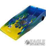 1:24 Scale RTR, 4" Cheetah 21 Chassis, Hawk 7, 64 Pitch, Ribbed Peugeot Wedge w/Flames, Random Colors-JKO3B23BPF