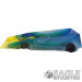 1:24 Scale RTR, 4" Cheetah 21 Chassis, Hawk 7, 64 Pitch, Ribbed Peugeot Wedge w/Flames, Random Colors-JKO3B23BPF