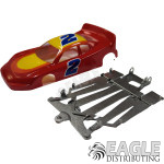 1:24 Scale RTR, 4" Cheetah 21 Chassis, Hawk 7, 64 Pitch, Toyota Stock Car, Random Colors-JKO3B37BP