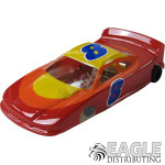 1:24 Scale RTR, 4" Cheetah 21 Chassis, Hawk 7, 64 Pitch, C.O.T. Stock Car Body, Random Colors-JKO3B44BP
