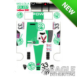 4" Lola MG #33 Livery Sticker Sheet Designed for B101 Body