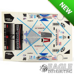 4" Mazda LMP Sportsbook #8 Livery Sticker Sheet Designed for B109 Body