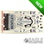 4" Bentley 03 LMP #7 Livery Sticker Sheet Designed for B111 Body