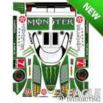 4" Lola B12 Monster Energy Green #7 Livery Sticker Sheet Designed for B114 Body