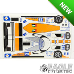 4" Lola B12 WorldWide Energy #29 Livery Sticker Sheet Designed for B114 Body