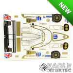 4" Lola B12 Lotus #31 Livery Sticker Sheet Designed for B114 Body