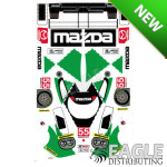 4" Lola B12 Mazda #55 Livery Sticker Sheet Designed for B114 Body