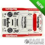4" '71 Camaro Marlboro #36 Livery Sticker Sheet Designed for B123 Body