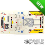 4" Super Truck Caterpillar #1 Livery Sticker Sheet Designed for B124 Body