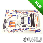 4" B37 Toyota FedEx Sticker Sheet #11