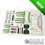 4" B37 Toyota Monster Sticker Sheet #1
