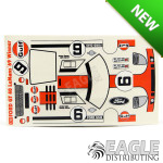 4" Ford GT 40 Sticker Sheet