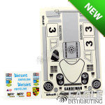 4" Porsche 917 Sticker Sheet #3