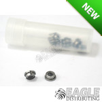 3/16" x 3/32" Axle ABEC-7 Sealed Ball Bearing with Flange (5 pr)-JKU73-5
