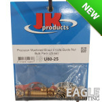 Precision Machined Brass 6 Hole Guide Nut (25 ea)-JKU80-25