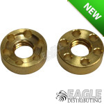 Precision Machined Brass 6 Hole Guide Nut (25 ea)-JKU80-25