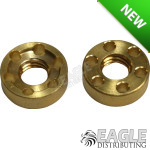 Precision Machined Brass 6 Hole Guide Nut (6 ea)-JKU80-6