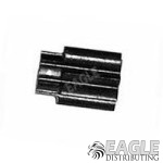 8T 64P Solder-fit Steel Pinion Gear, Pinned, Black Diamond