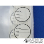 Motor box labels (6)