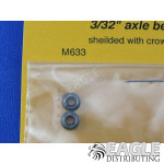 3/32 x 3/16 Axle Ball Bearings, Shielded