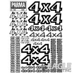 4X4 Truck Logos Decal Sheet