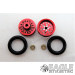 3/8 x 1/16 Red Top Fuel Wheelie Wheels-PRO208AR