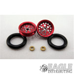 3/8 x 1/16 Red Top Fuel Wheelie Wheels-PRO208AR