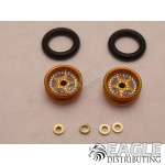 Star Series Wheelie bar wheels, 3/8, Gold