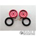 3/8 x 1/16 Red Classic Wheelie Wheels-PRO208GR