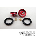 3/8 x 1/16 Red Classic Wheelie Wheels-PRO208GR