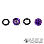.050 x 3/8 x 1/16 Purple Daytona Wheelie Wheel Kit-PRO208HP