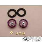 Pro Star Series Wheelie bar wheels, 3/8, Purple