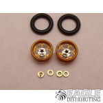 .050 x 3/8 x 1/16 Gold Magnum Wheelie Wheel Kit