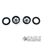 .050 x 3/8 x 1/16 Gunmetal Magnum Wheelie Wheel Kit-PRO208JGM