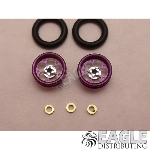 Magnum Series Wheelie bar wheels, 3/8, Purple